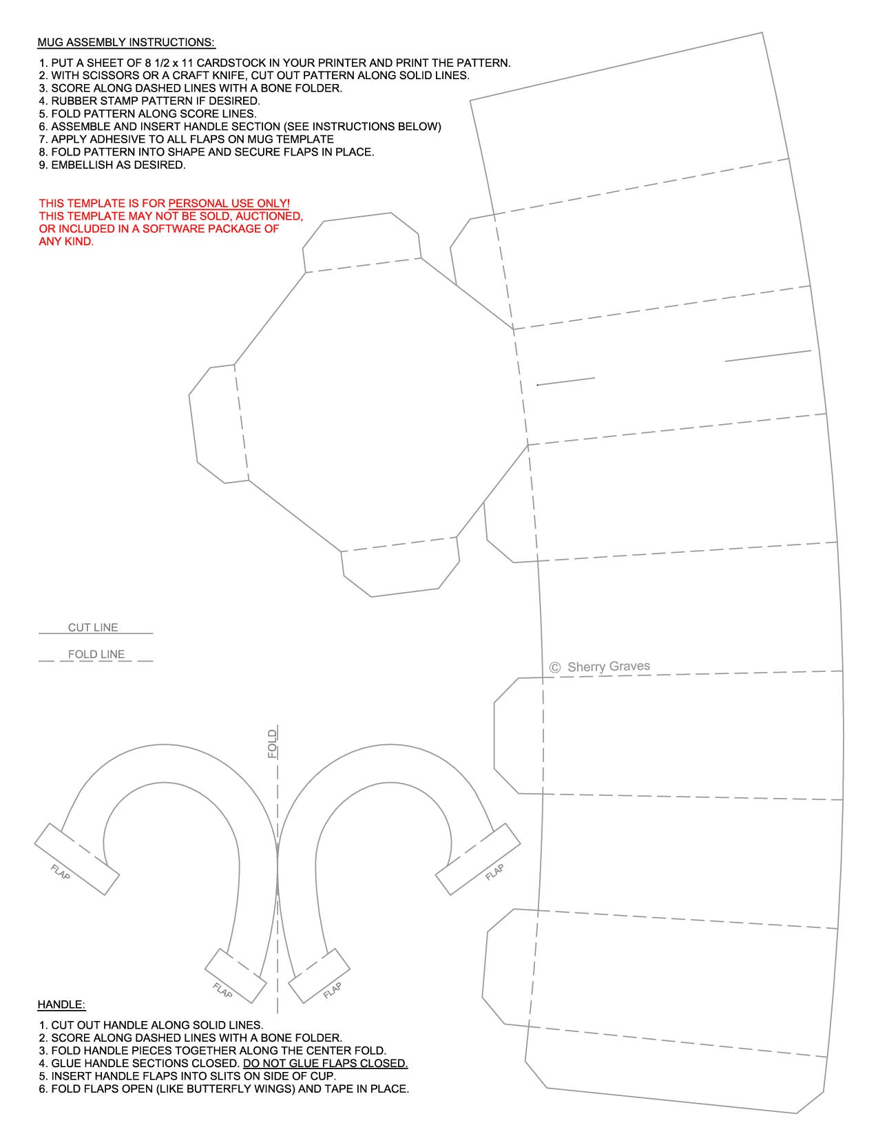 Detail Paper Teacup Template Nomer 48