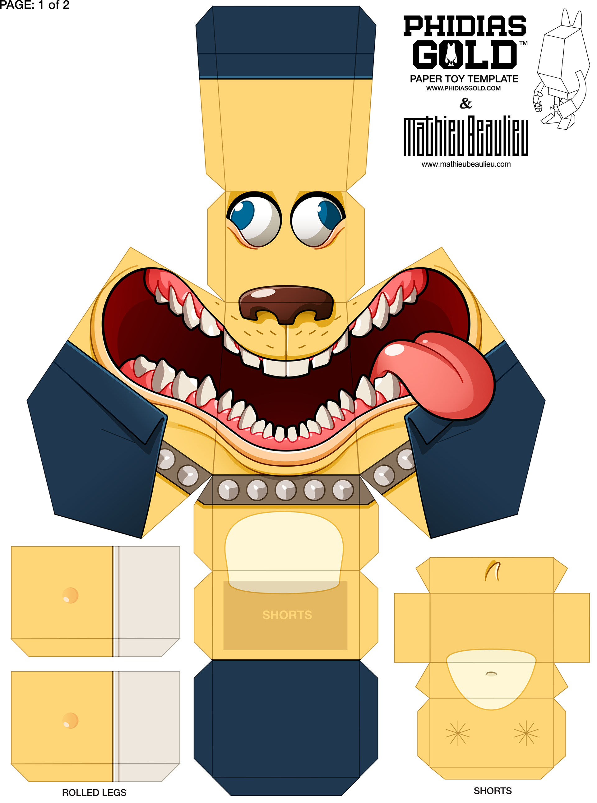 Detail Paper Toy Template Nomer 17