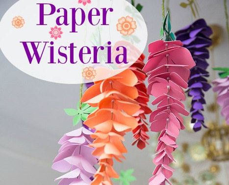 Detail Paper Wisteria Template Nomer 13