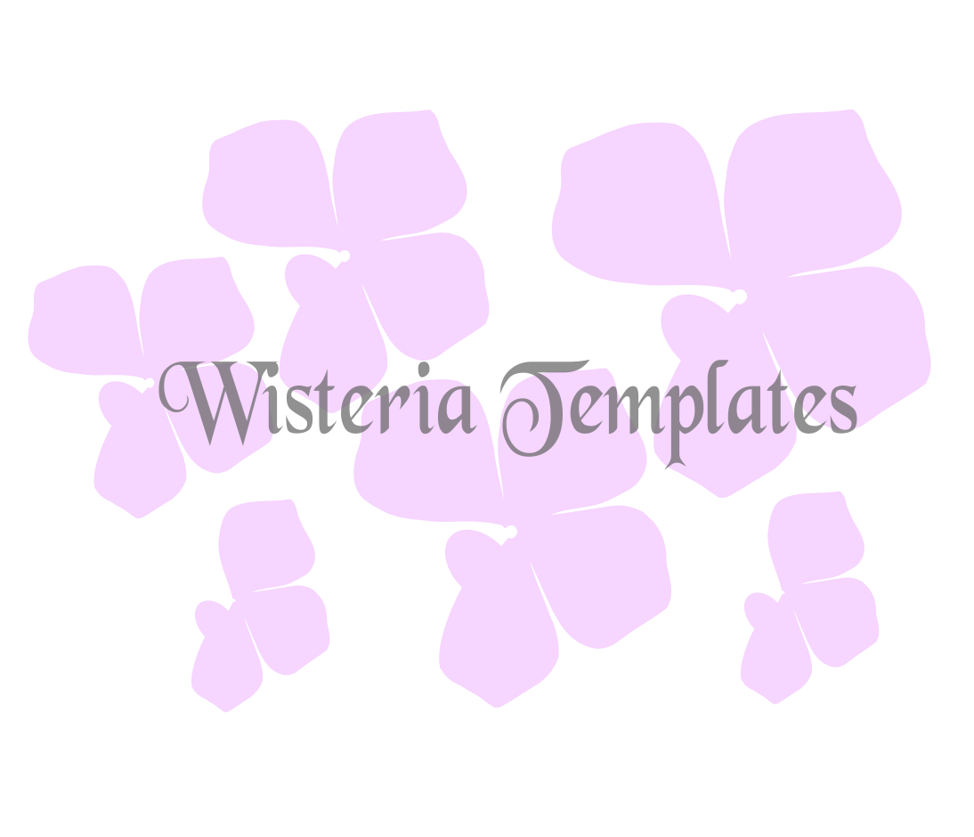 Detail Paper Wisteria Template Nomer 16