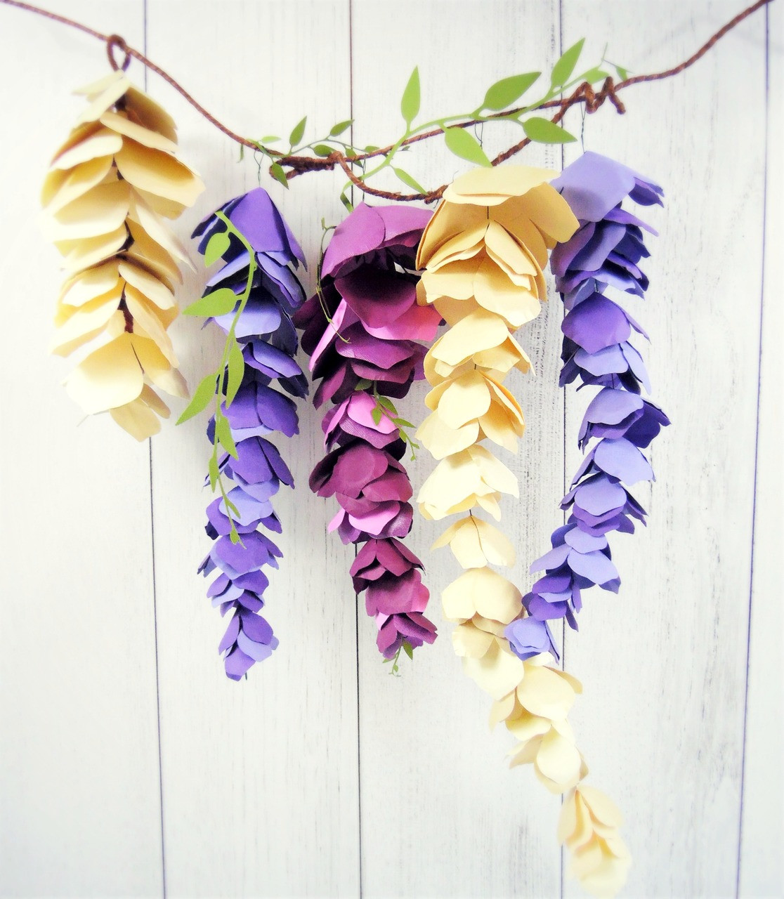 Detail Paper Wisteria Template Nomer 3