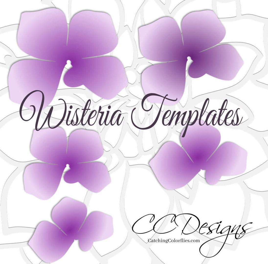 Detail Paper Wisteria Template Nomer 4