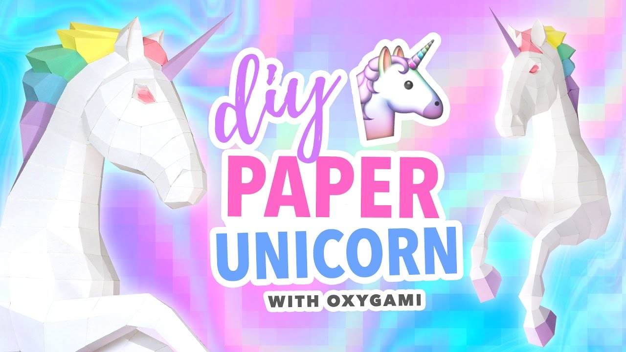 Detail Papercraft Unicorn Template Nomer 17