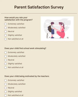 Parent Satisfaction Survey Template - KibrisPDR