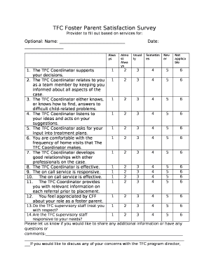 Detail Parent Satisfaction Survey Template Nomer 12