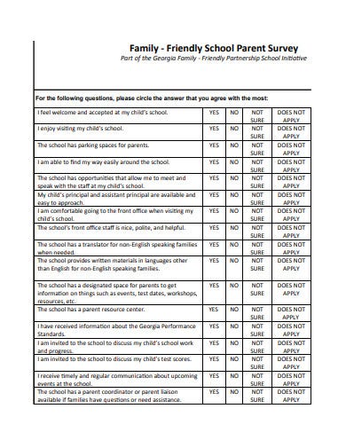 Detail Parent Satisfaction Survey Template Nomer 21