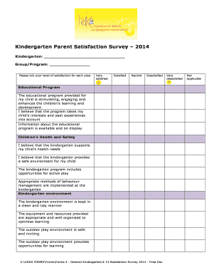 Detail Parent Satisfaction Survey Template Nomer 4