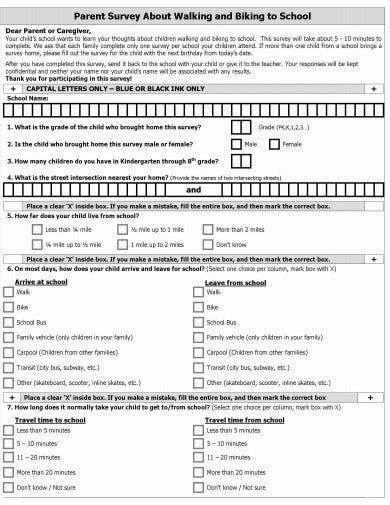 Detail Parent Satisfaction Survey Template Nomer 32