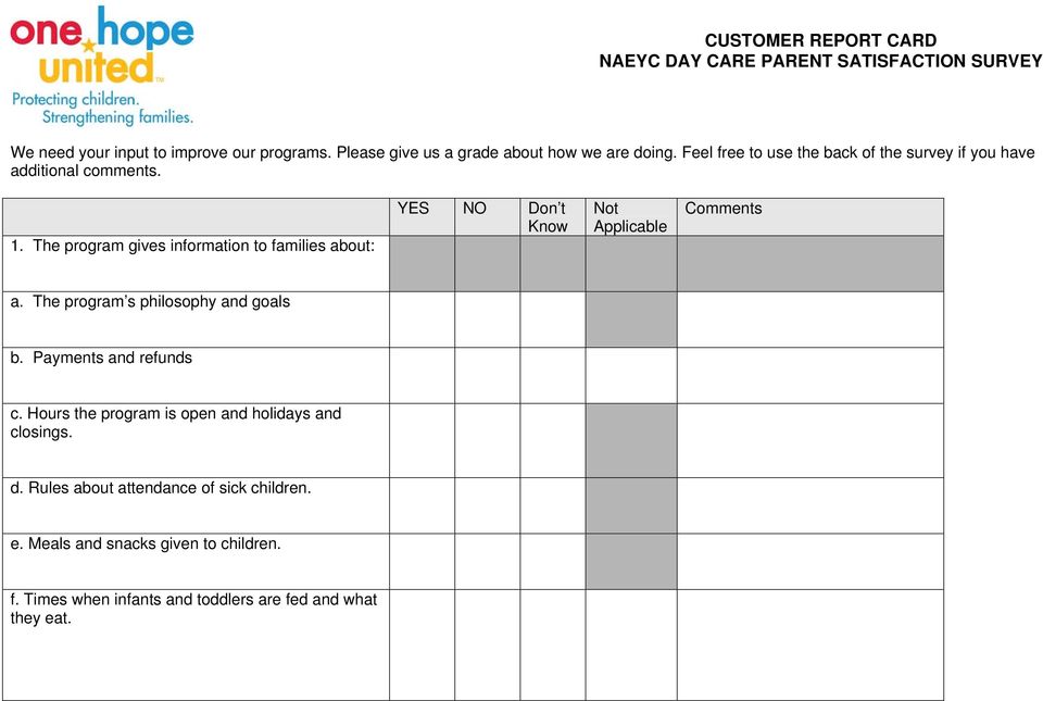 Detail Parent Satisfaction Survey Template Nomer 43