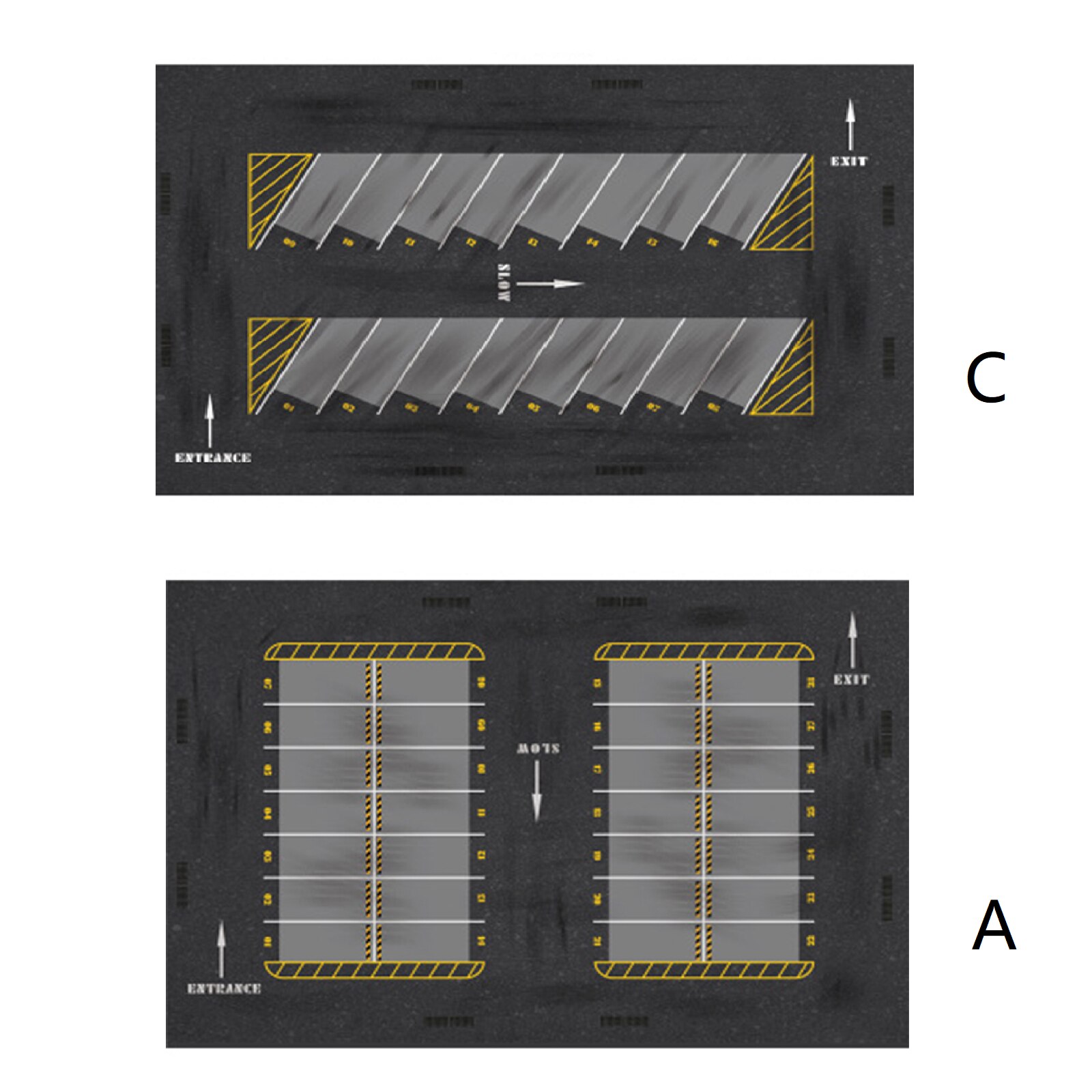 Detail Parking Lot Diorama Template Nomer 40