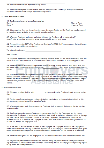 Detail Part Time Contract Template Nomer 4