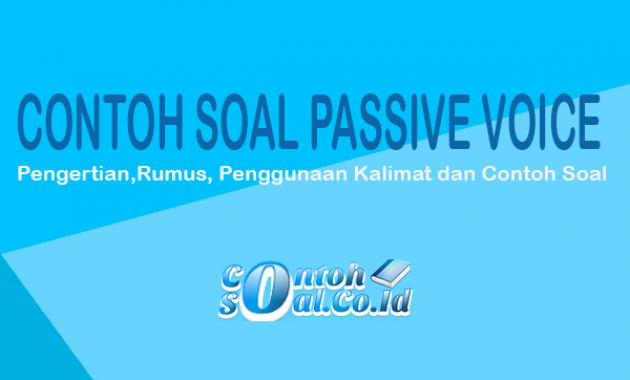 Detail Passive Form Contoh Nomer 44