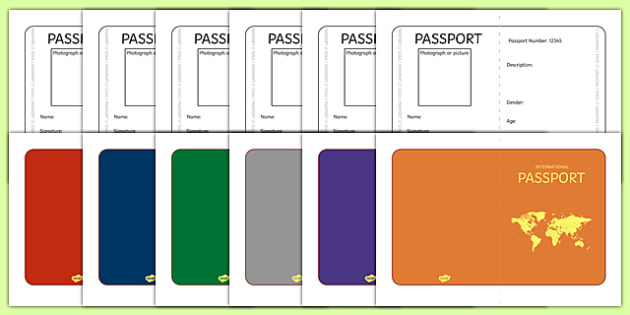 Detail Passport Design Template Nomer 13