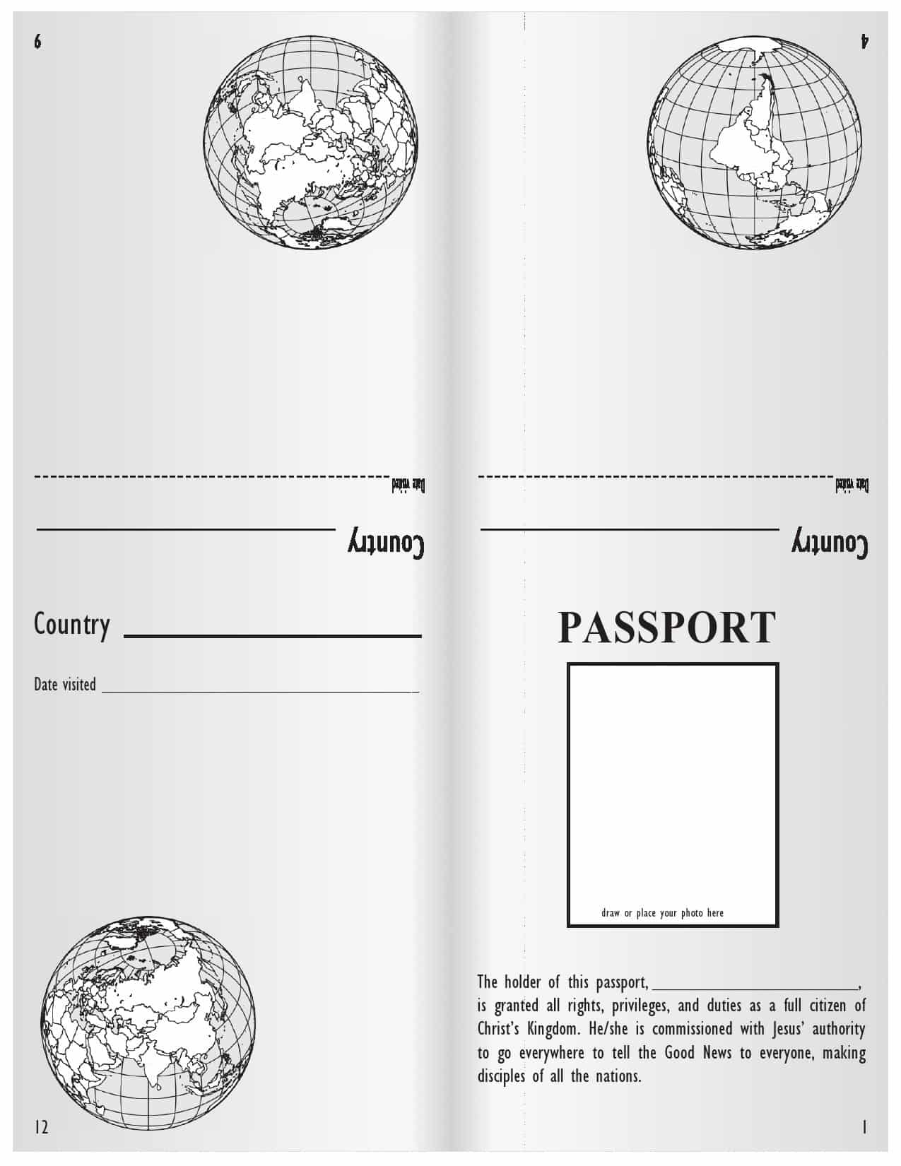 Detail Passport Design Template Nomer 15