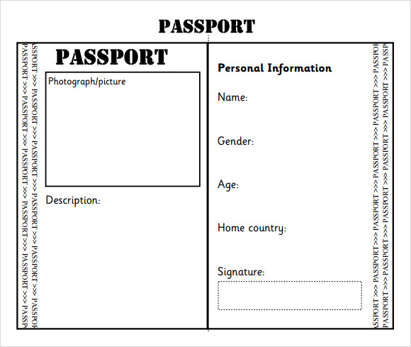 Detail Passport Design Template Nomer 21