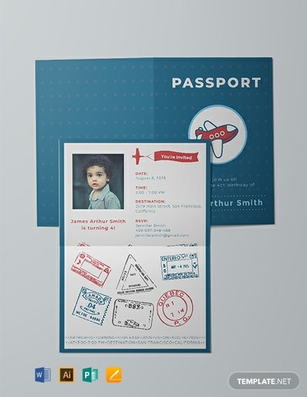 Detail Passport Design Template Nomer 24