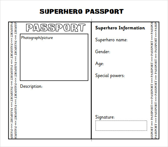 Detail Passport Design Template Nomer 25