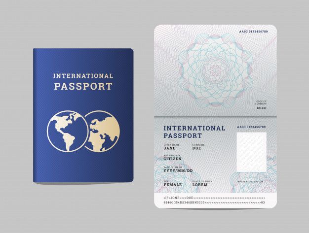 Detail Passport Design Template Nomer 36