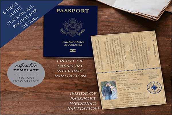 Detail Passport Design Template Nomer 41