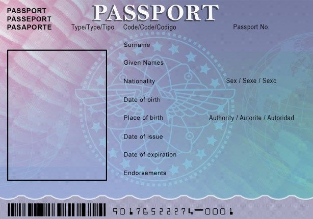 Detail Passport Design Template Nomer 6