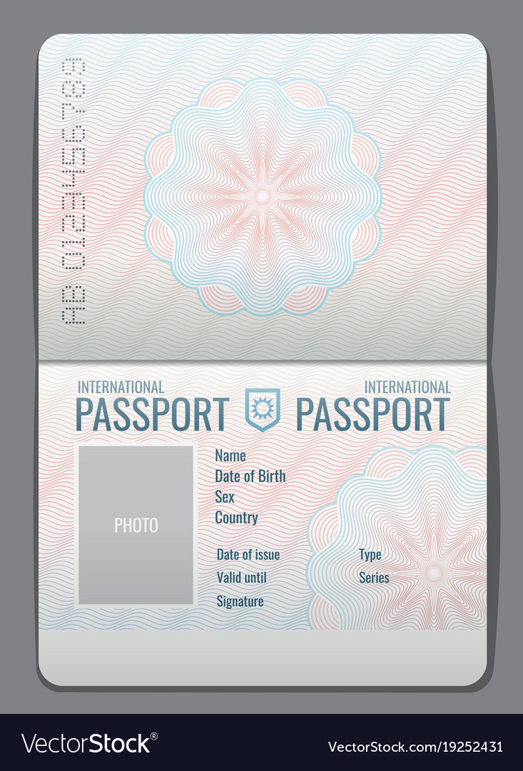 Detail Passport Design Template Nomer 8