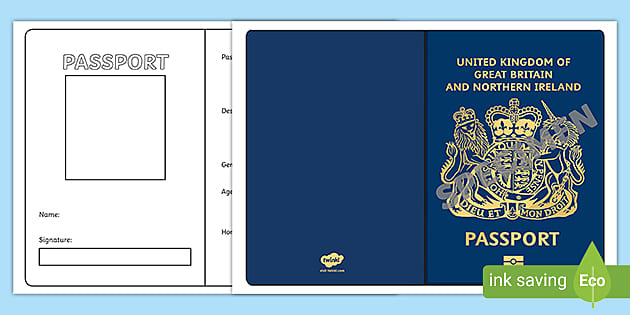 Detail Passport Design Template Nomer 9