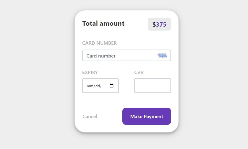 Detail Payment Form Template Bootstrap Nomer 12