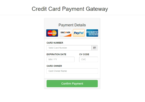 Detail Payment Form Template Bootstrap Nomer 5