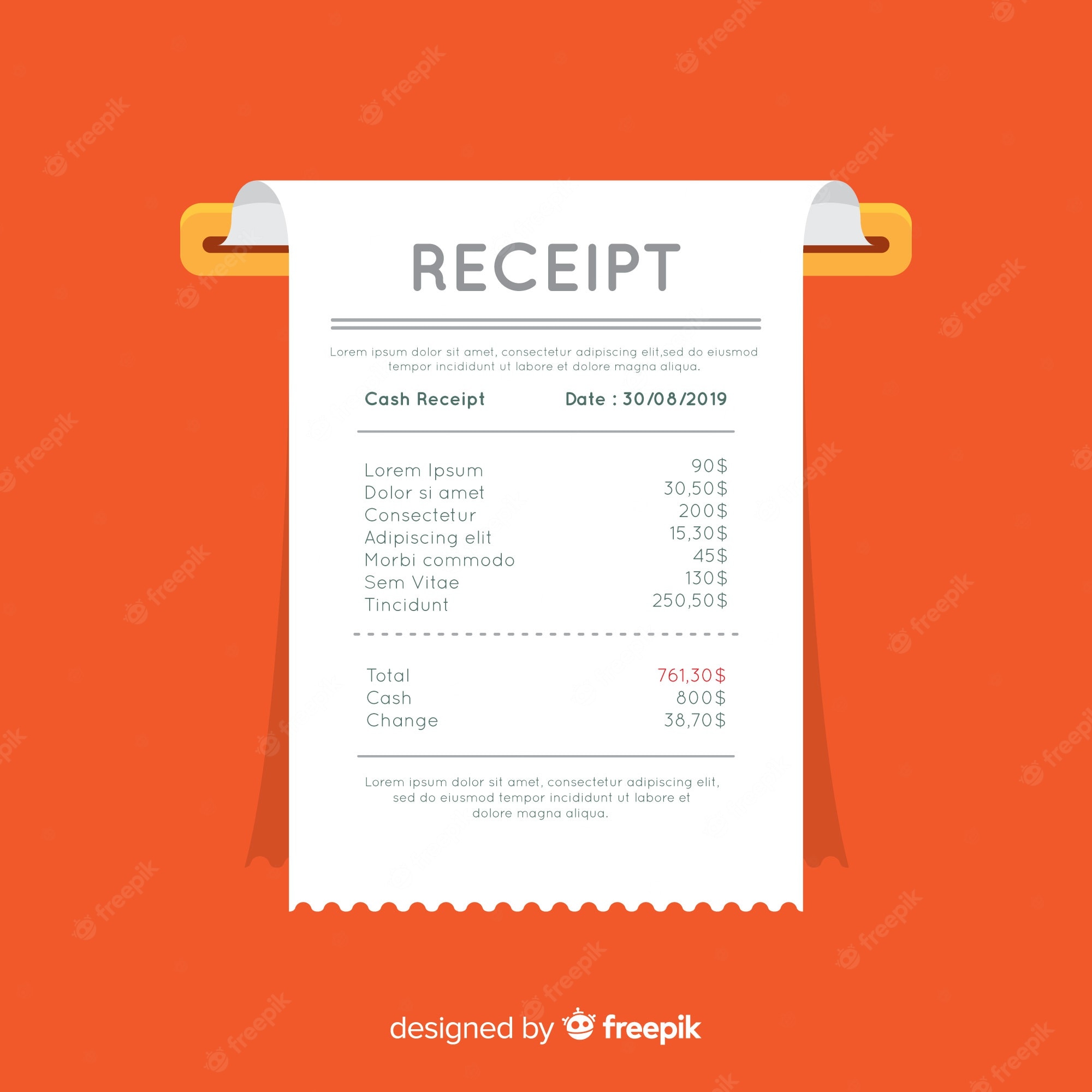 Detail Payment Receipt Template Nomer 12