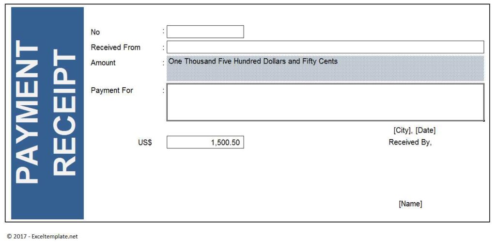 Detail Payment Receipt Template Nomer 34