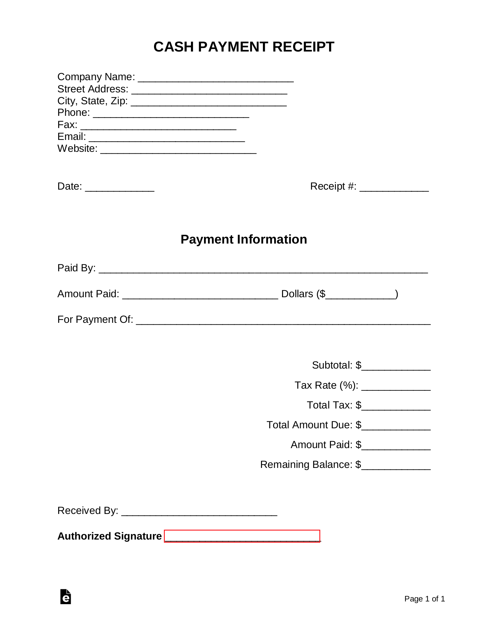 Detail Payment Receipt Template Nomer 8