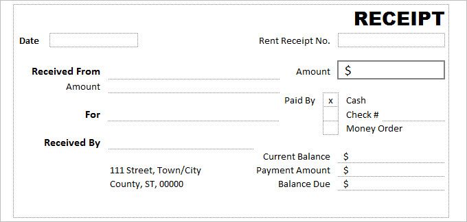 Detail Payment Receipt Template Excel Nomer 14
