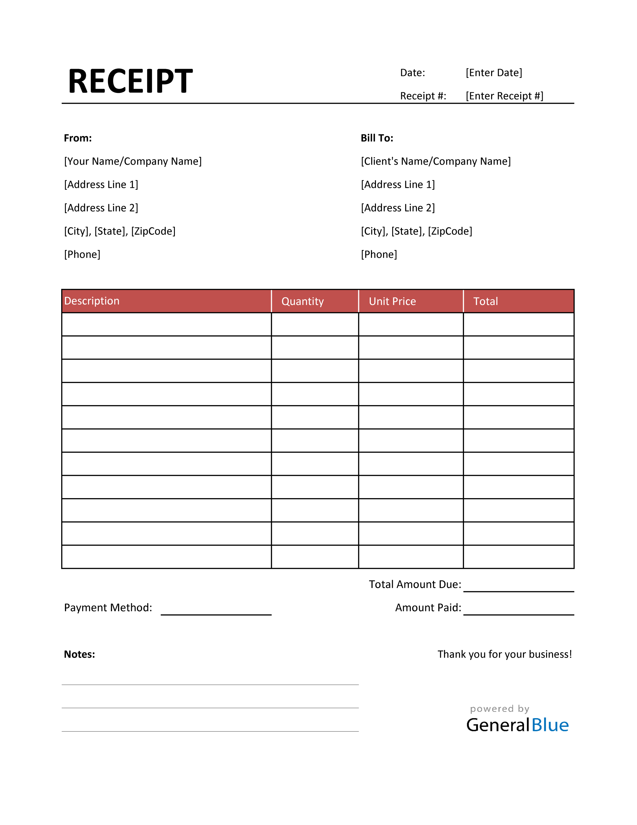 Detail Payment Receipt Template Excel Nomer 3