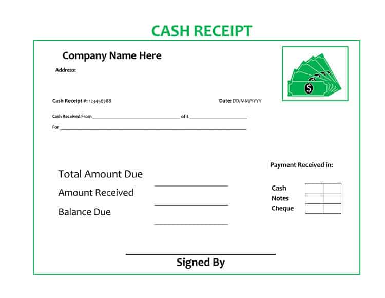 Detail Payment Receipt Template Excel Nomer 49