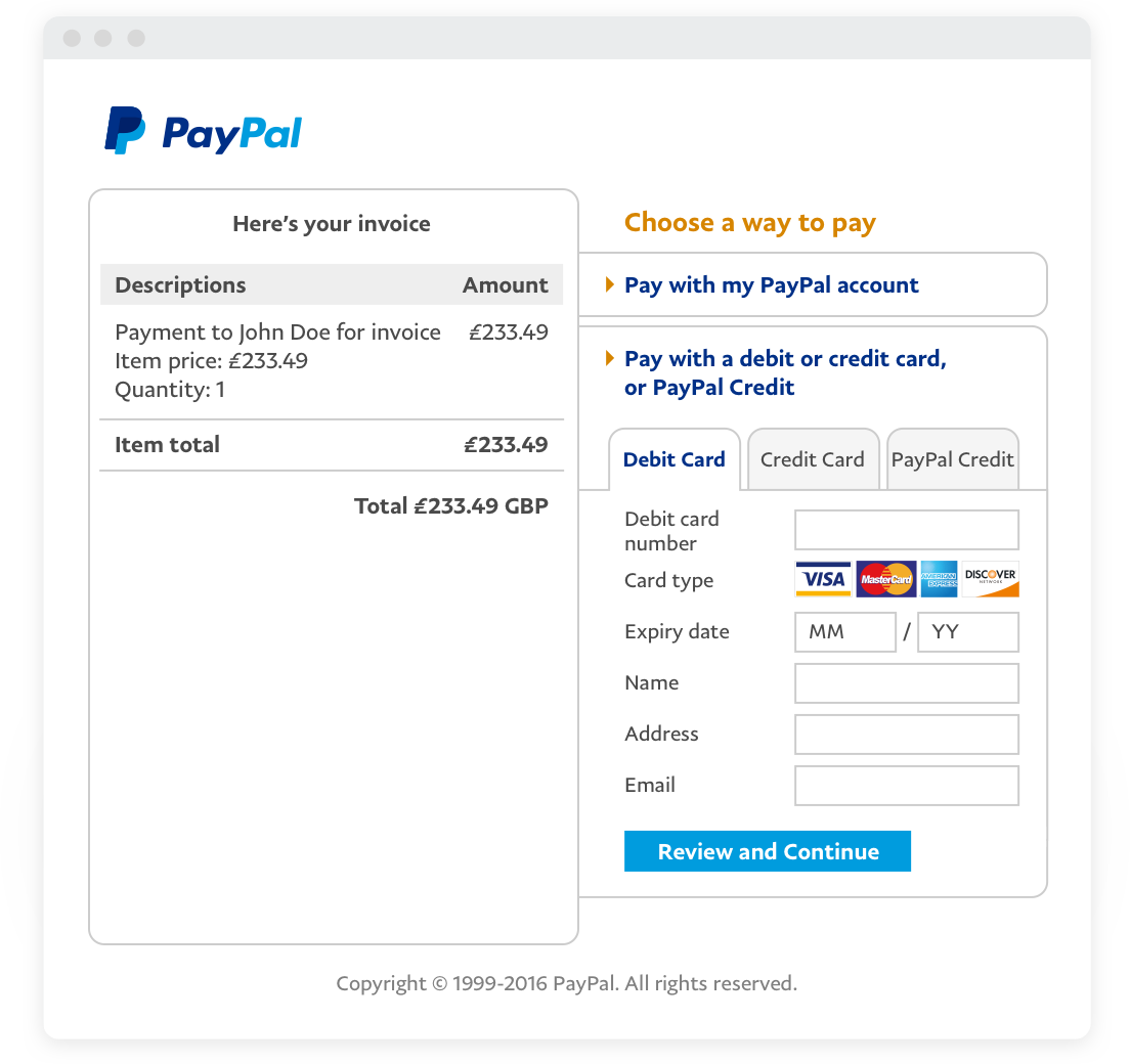 Detail Paypal Invoice Template Nomer 5