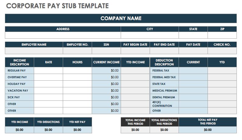 Detail Payroll Check Stub Template Nomer 11