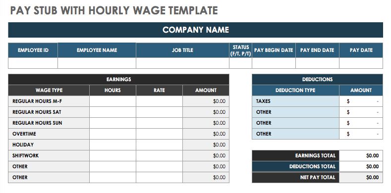 Detail Payroll Check Stub Template Nomer 30