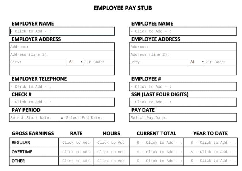 Detail Payroll Check Stub Template Nomer 31