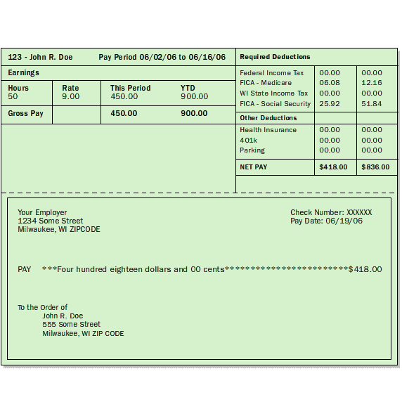 Detail Payroll Check Stub Template Nomer 32