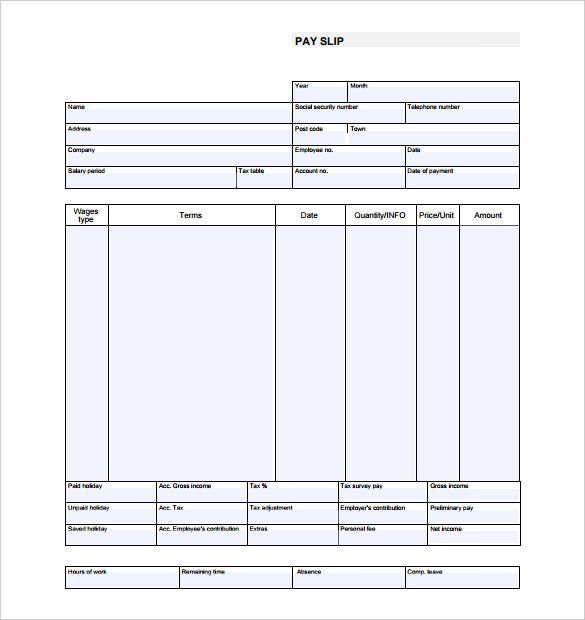 Detail Payroll Check Stub Template Nomer 35