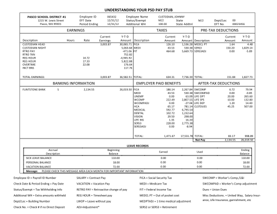 Detail Payroll Check Stub Template Nomer 36