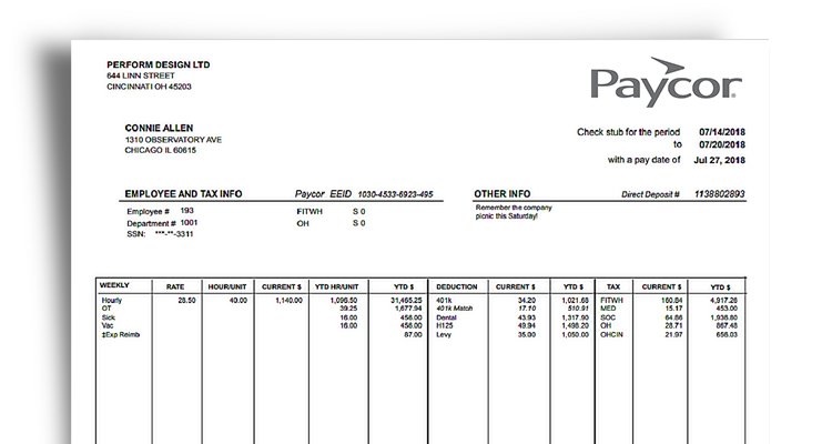 Detail Payroll Check Stub Template Nomer 37