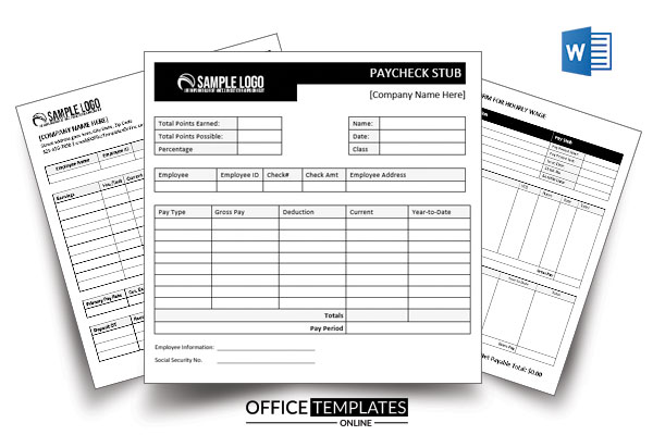 Detail Payroll Check Stub Template Nomer 52
