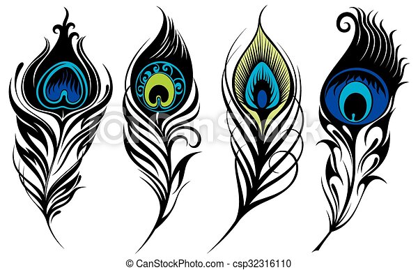 Detail Peacock Feather Vector Nomer 40