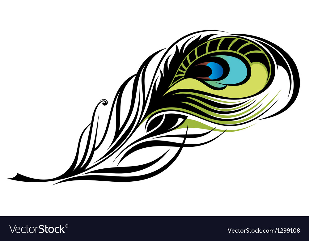 Detail Peacock Feather Vector Nomer 10