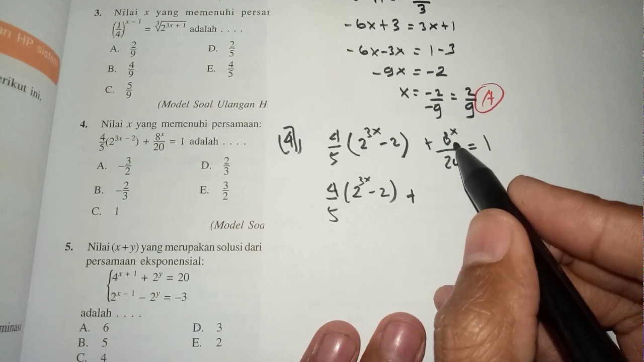 Detail Pembahasan Soal Buku Matematika Kelas 10 Kurikulum 2013 Nomer 2