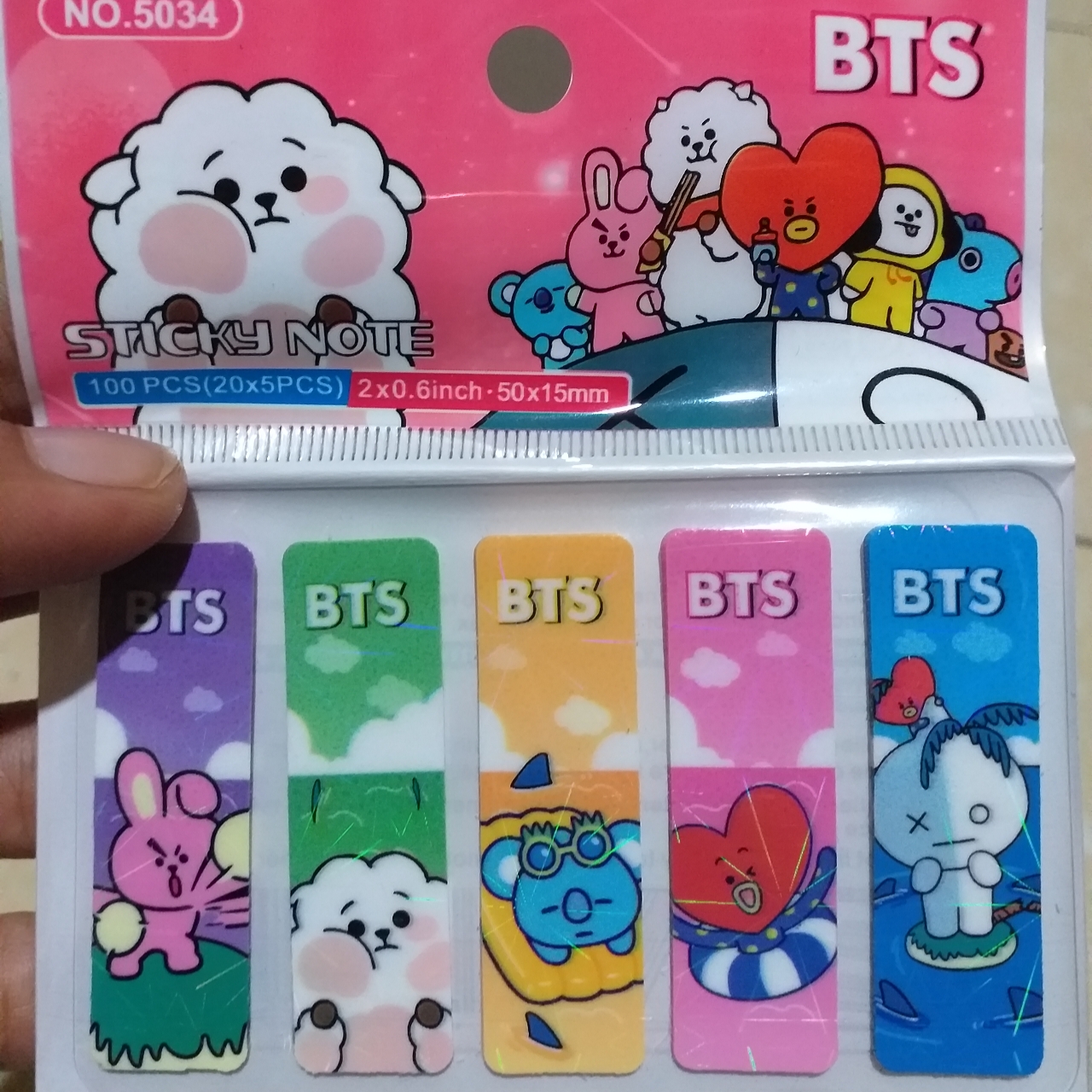 Detail Pembatas Buku Bt21 Nomer 3