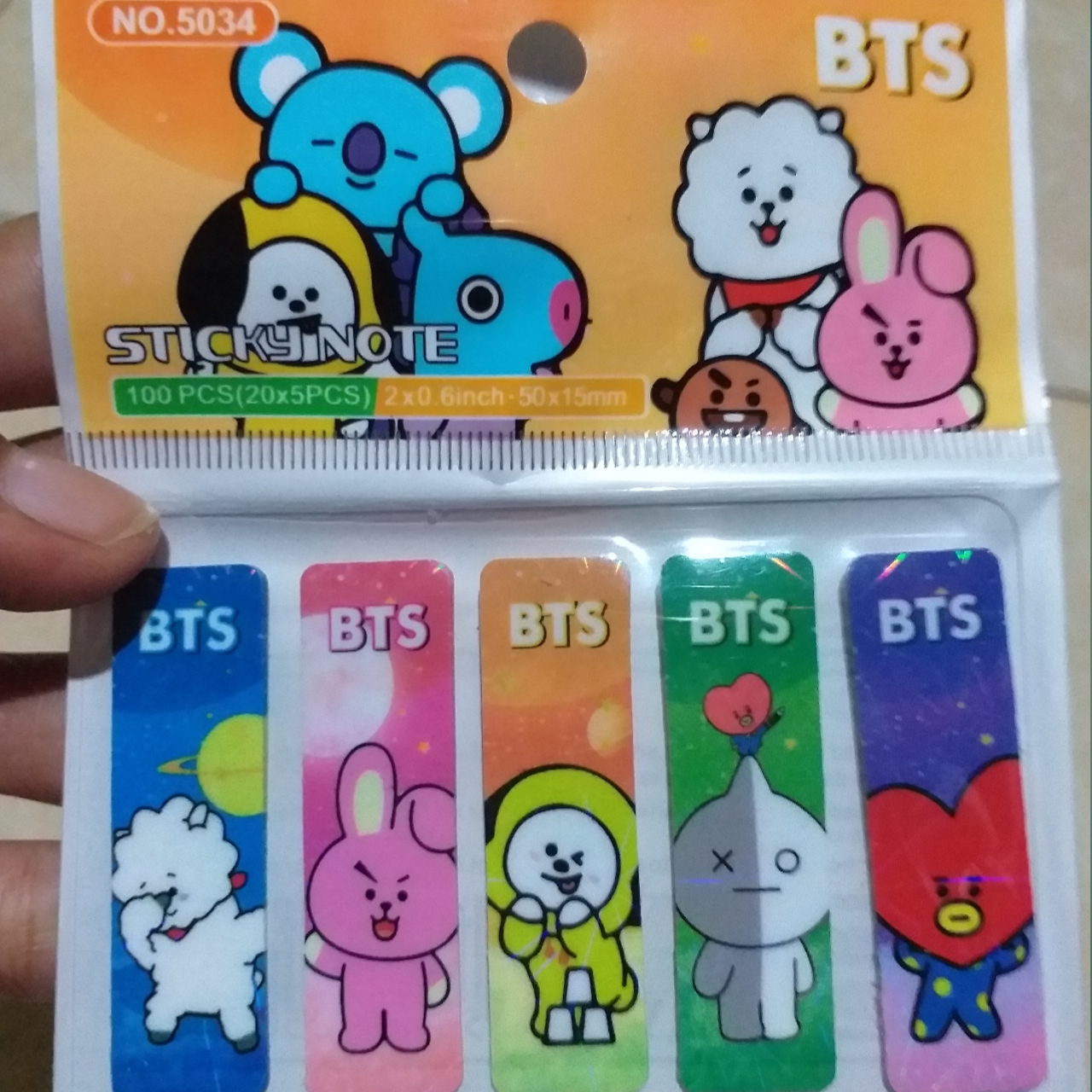 Detail Pembatas Buku Bt21 Nomer 44