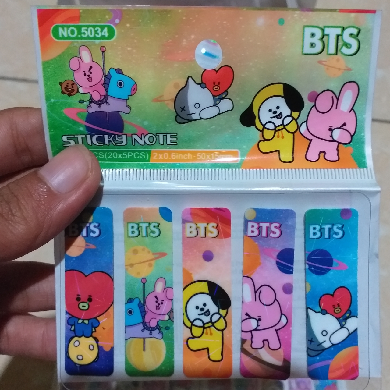 Detail Pembatas Buku Bts Plastik Nomer 18