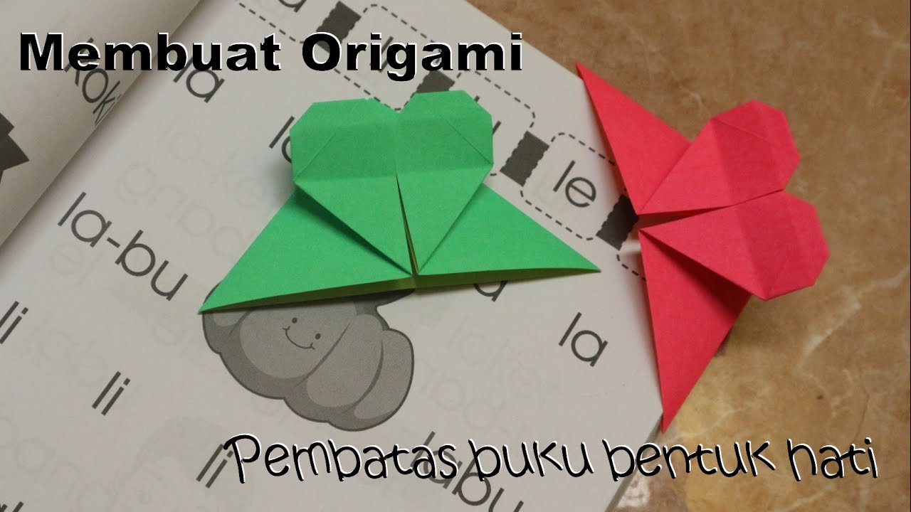 Detail Pembatas Buku Origami Nomer 18